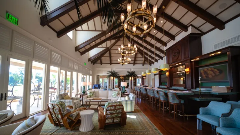 Card Sound Clubhouse lounge and bar, alternate view