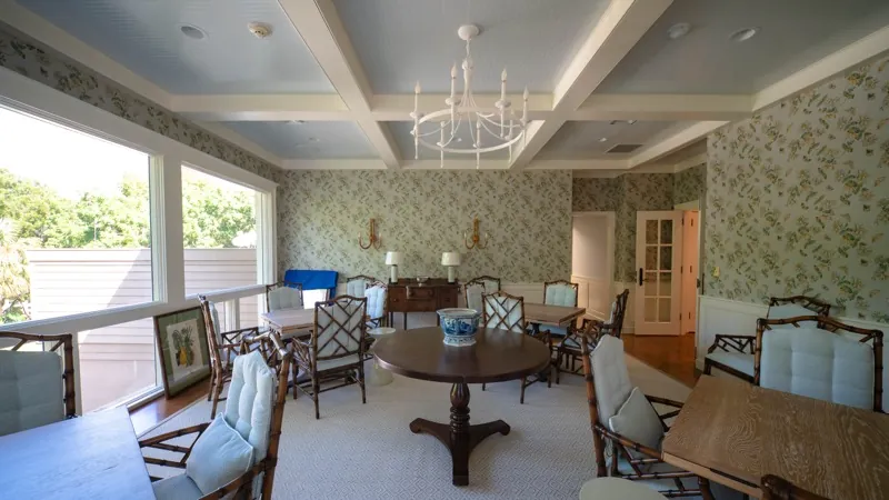 Card Sound Clubhouse porch dining room, opposite angle
